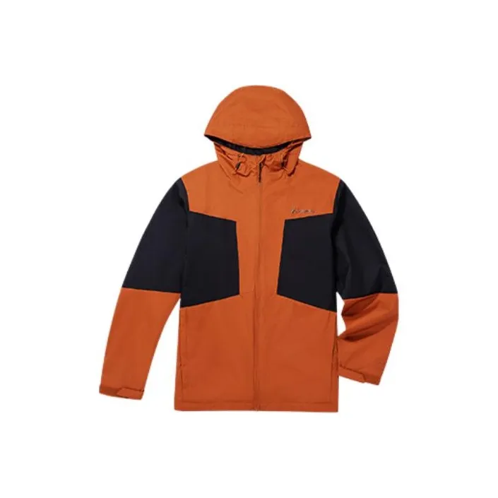 Columbia Windbreaker Jackets Men Black Orange-0