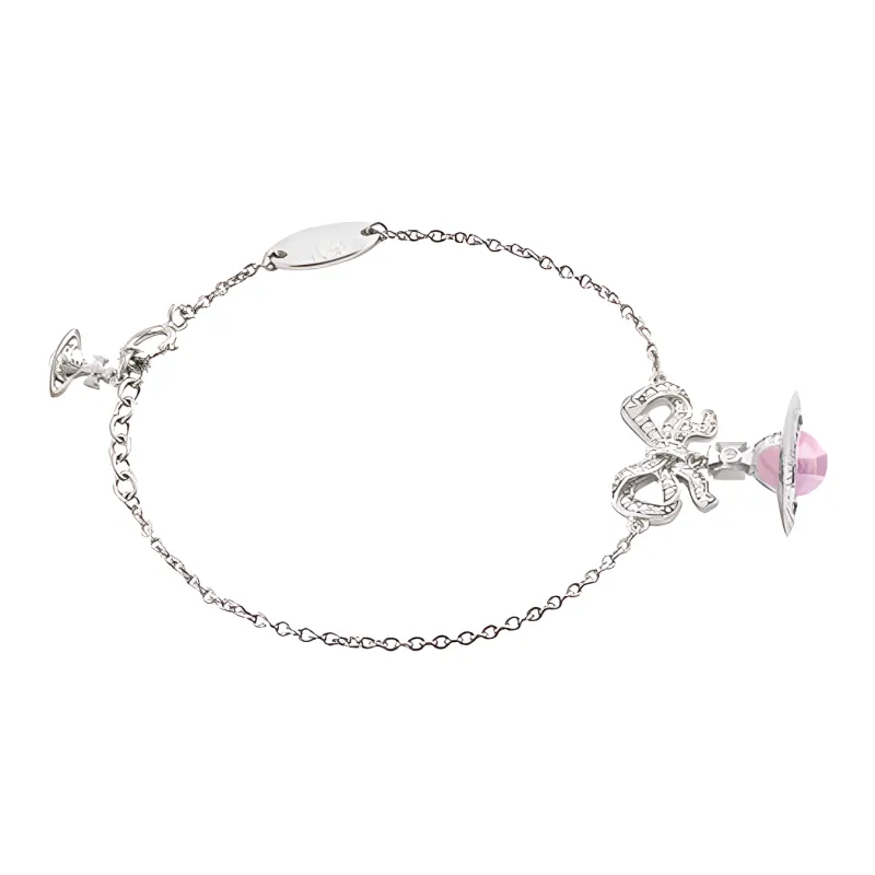 Vivienne Westwood Recycled Silver Cubic Zirconia Bracelets Women's Silver-1