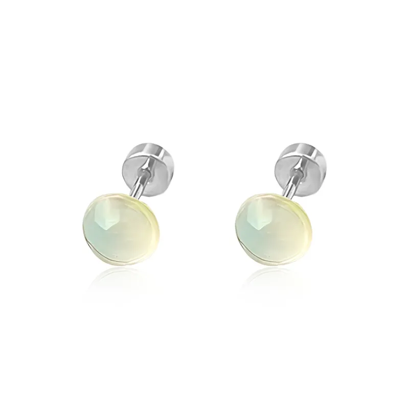 Inkopper Titanium Steel Stud Earrings Women's-5