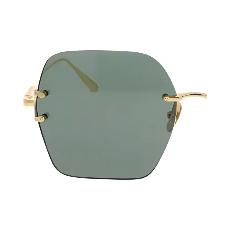 Linda Farrow Hexagonal Frame Sunglasses-2