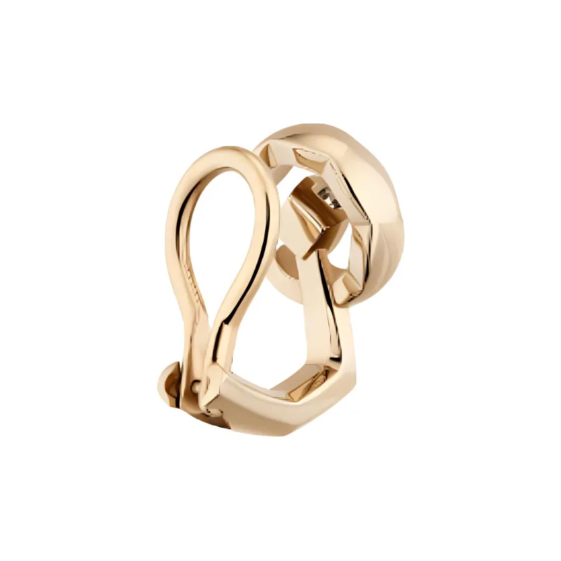 CHANEL 18k Diamonds Earrings Unisex Gold-2