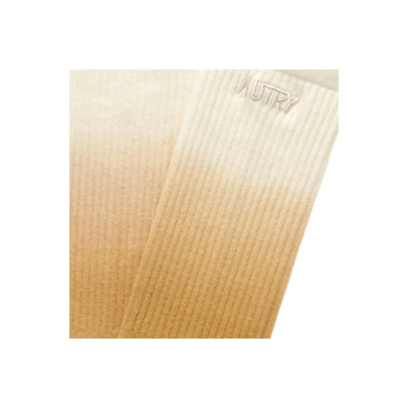 AUTRY Mid Calf Socks Unisex 1 Pack Yellow-1