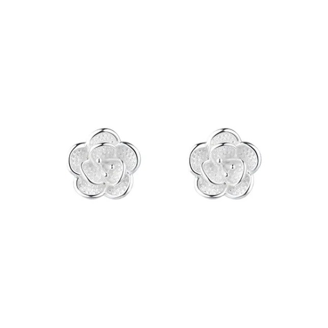QUIET LOVE S925 Silver Stud Earrings Women's-0
