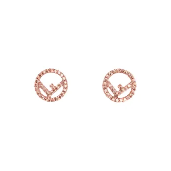 FENDI Earrings Women's Rose Gold