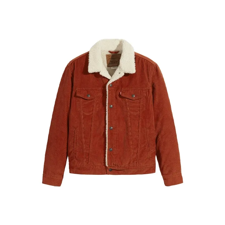 Levis Denim Jackets Men Red-0