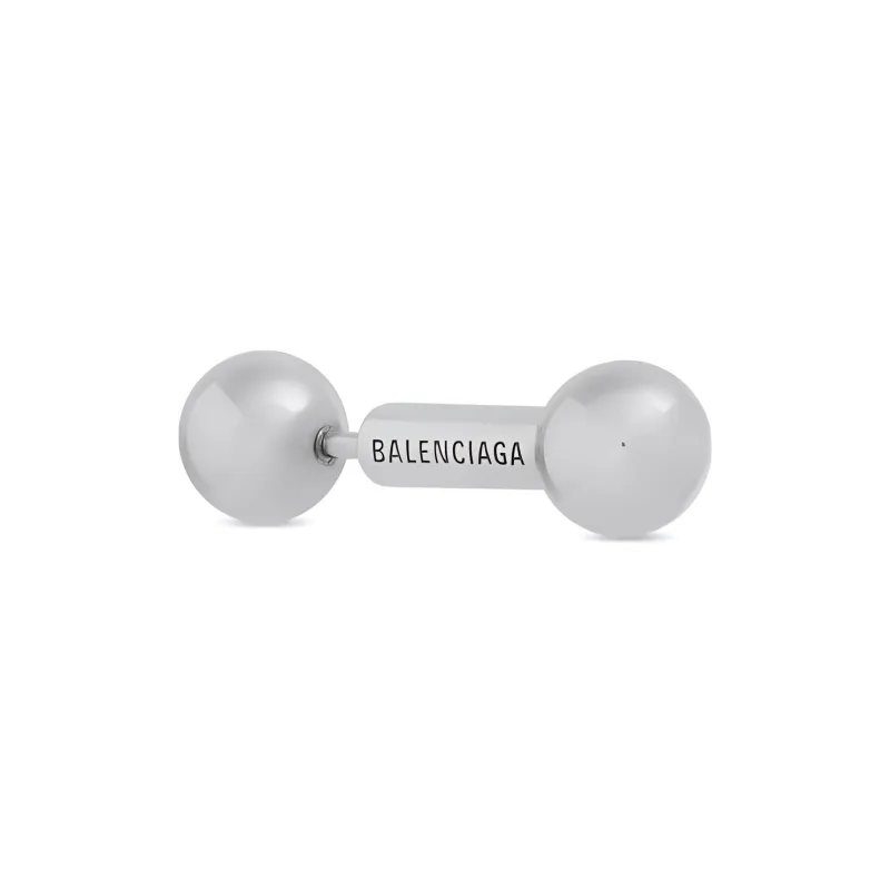Balenciaga Stud Earrings Women's Silver-1