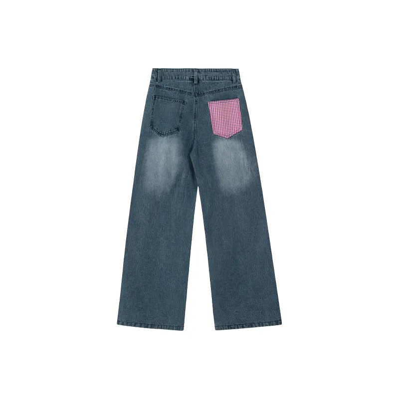 YINLEI Jeans Women's Blue-1