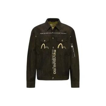 EVISU SS22 Denim Jacket Men's Black