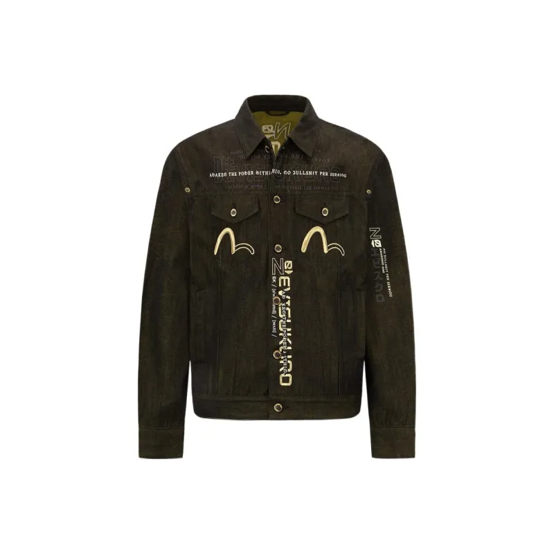 EVISU SS22 Denim Jacket Men's Black-0