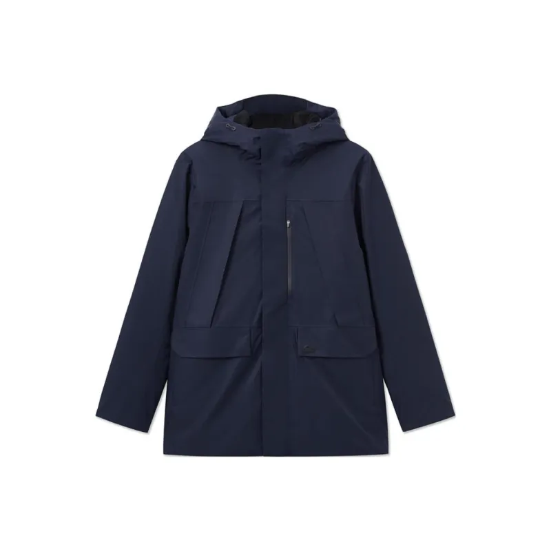 LACOSTE Down Jacket Men's Navy Blue-0