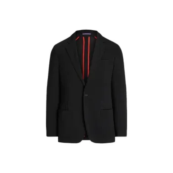 Polo Ralph Lauren Hadley Hand-Tailored Wool Sport Coat Business Suit Men's Black