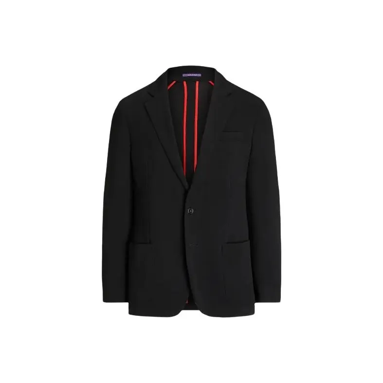 Polo Ralph Lauren Hadley Hand-Tailored Wool Sport Coat Business Suit Men's Black-0