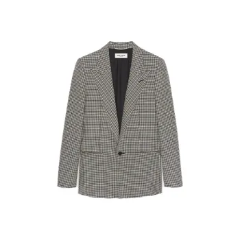 SAINT LAURENT SS22 Business Suit Coat Men's Gray