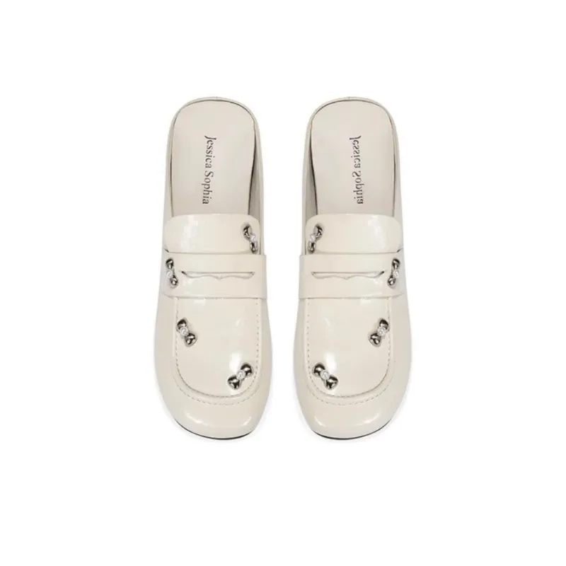 JESSICA SOPHIA Rubber Sole Metal Abrasion Resistant Slip Resistant Closed Toe Slippers Women's-4