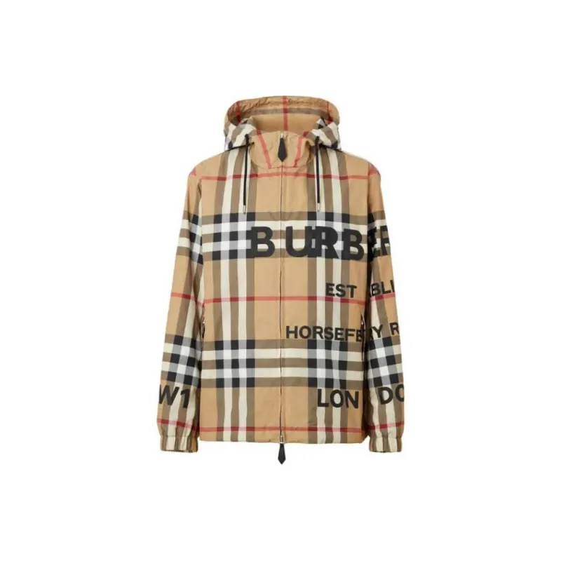 Burberry Jackets Coats Men's Brown-0