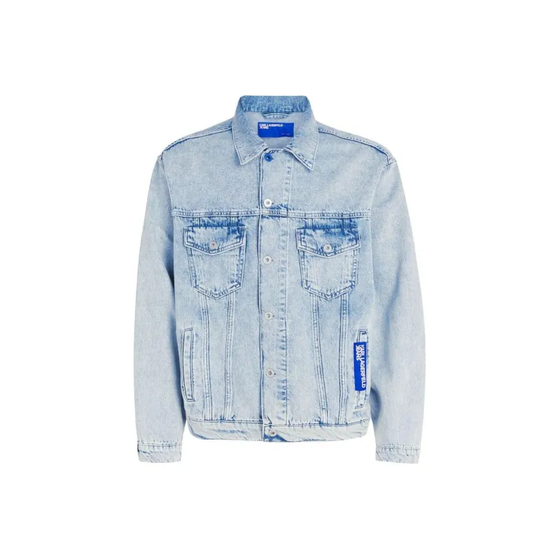 Karl Lagerfeld Jeans Organic Cotton Denim Jacket-0