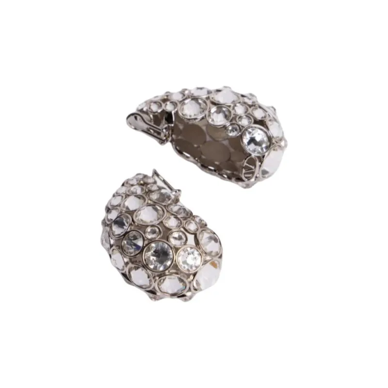 Valentino Brass Earrings Women's Silver-1