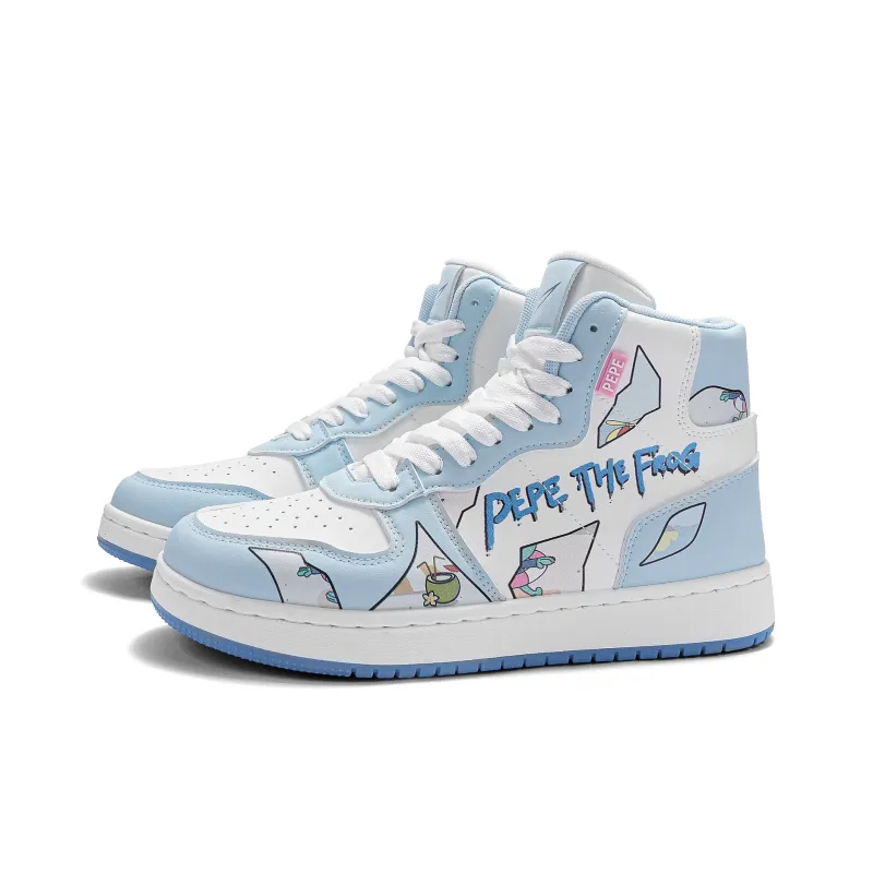 Pepe The Frog High-Top Skateboard Shoes Unisex-20