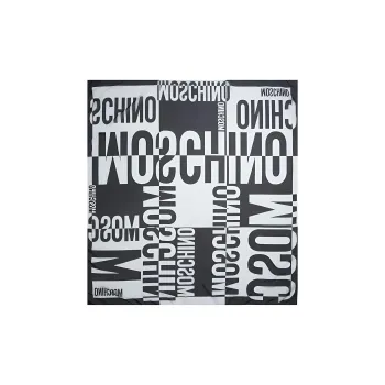 MOSCHINO Logo Printed Square Scarf