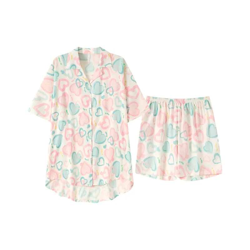 Top Melon Pajama Set Women's Image Color-0