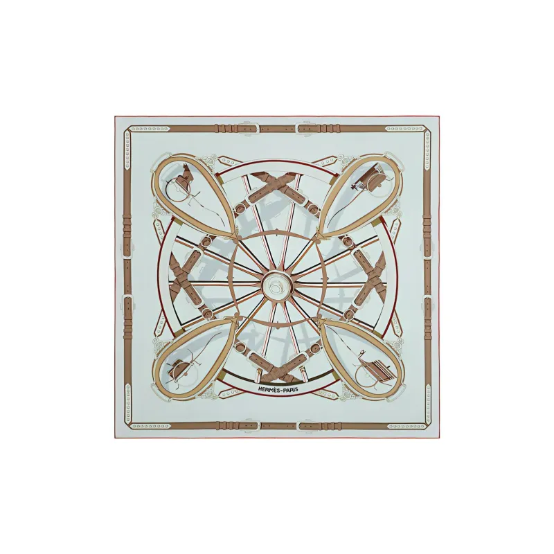 HERMES Silk Scarves Women's Green-0