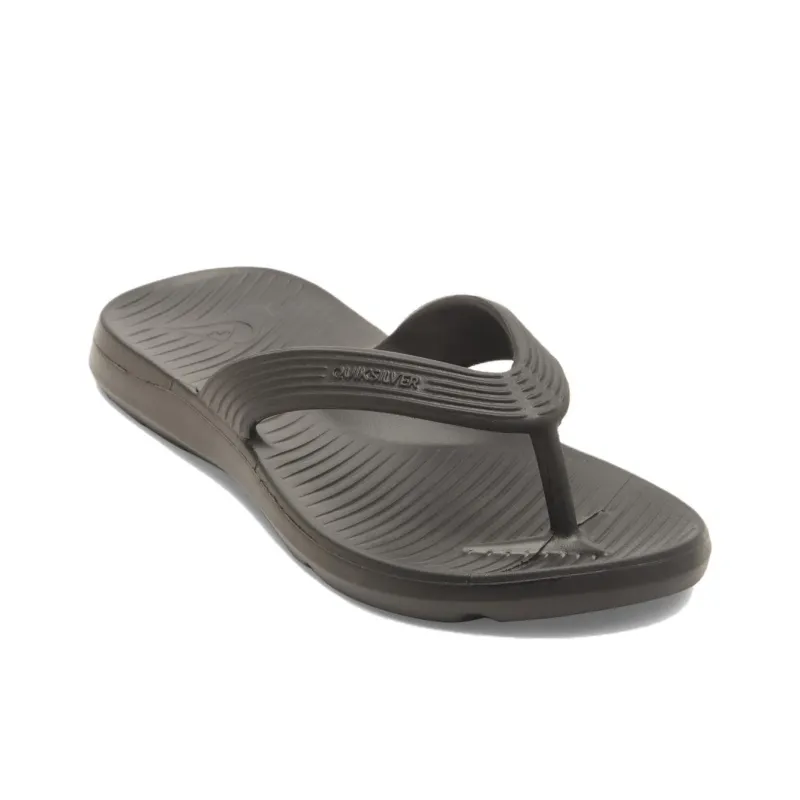 Quiksilver Abrasion Resistant Flip Flops Men's Black-2