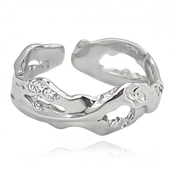PUENTE S925 Silver Pinky Ring Men's