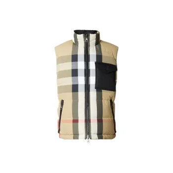Burberry Reversible Check Nylon Puffer Gilet