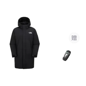 THE NORTH FACE Down Jacket Unisex Black With Free Wristbands