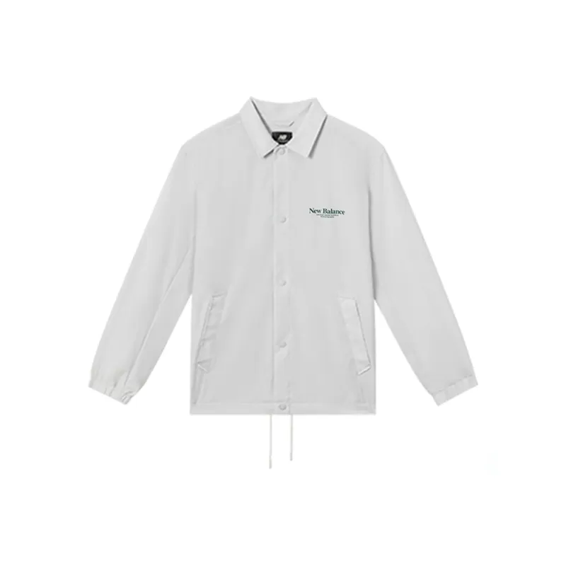 New Balance Jackets Men Light Gray-0
