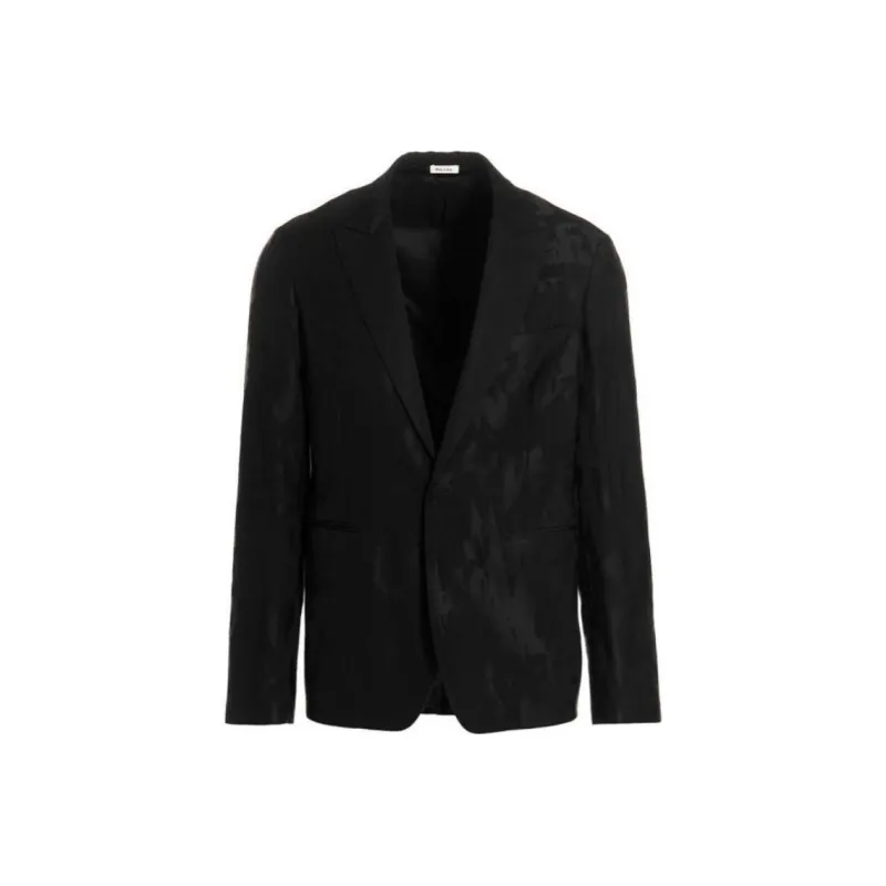 Alexander McQueen Logo Jacquard Tailored Blazer-0
