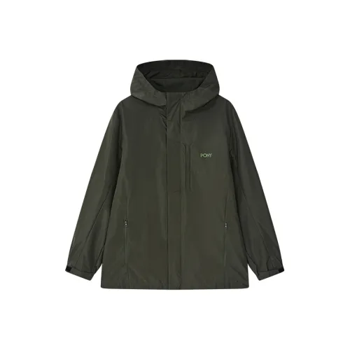 PONY Jackets Coats Unisex Brown Green