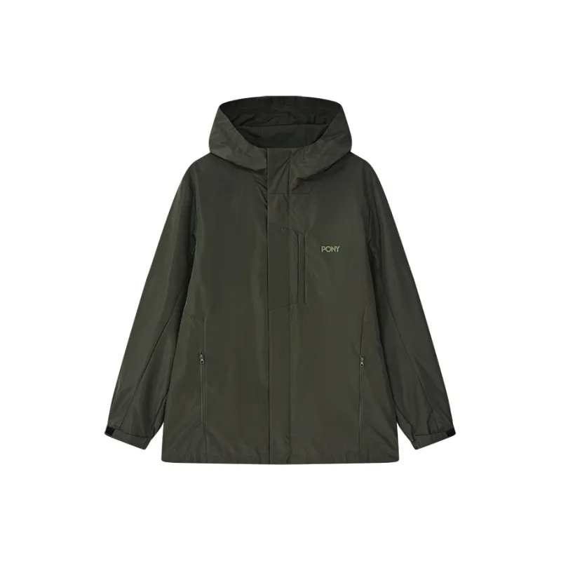PONY Jackets Coats Unisex Brown Green-0