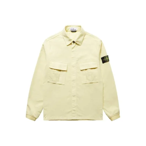STONE ISLAND Jackets Unisex Beige Yellow