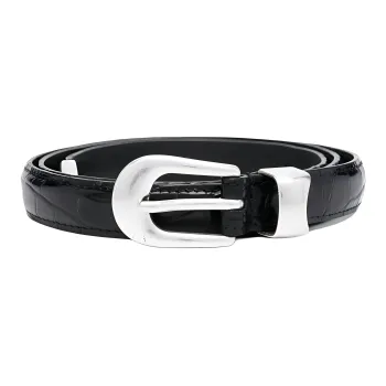 OUR LEGACY Crocodile-embossed Belt