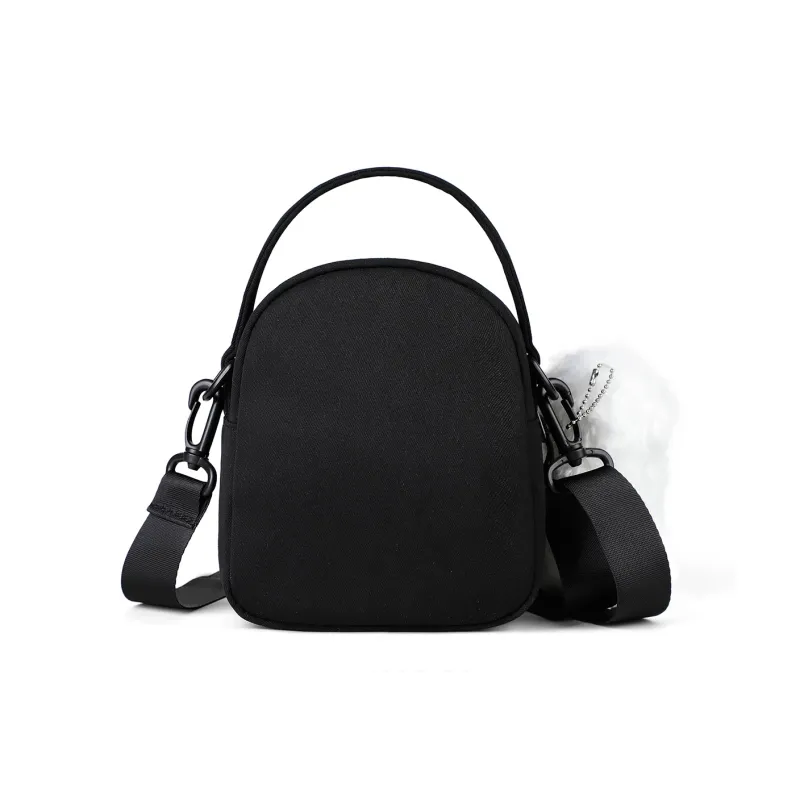 PT'SON Canvas Cell Phone Pouch, Shoulder Bag, Crossbody Bag, Handbag Regular Women's Ecru/Black-13