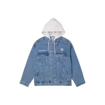 Aape Logo patch Cotton Denim Jacket