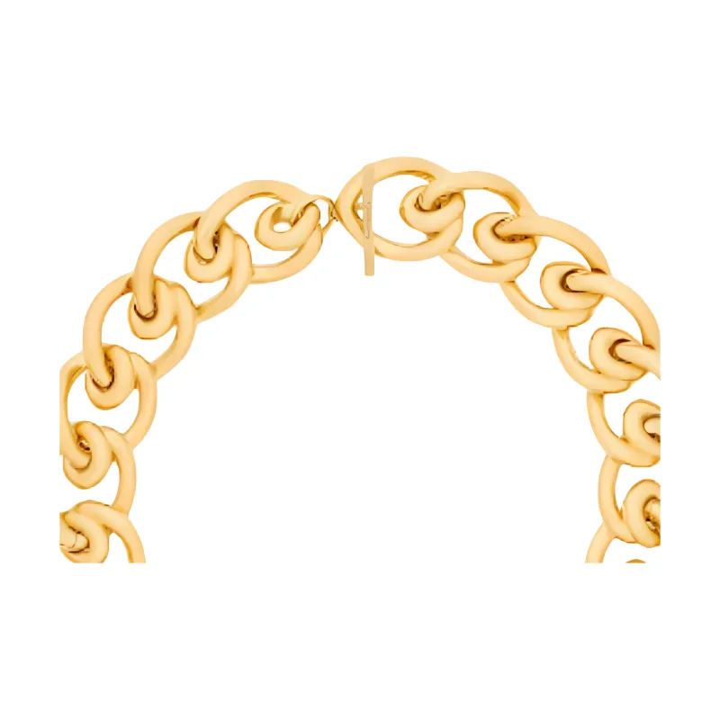 SAINT LAURENT Brass Necklaces Women's Gold-2