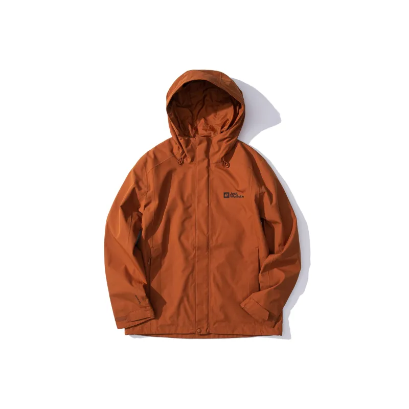 Jack Wolfskin Outdoor Hiking Waterproof And Windproof Windbreaker Jacket Men's-27