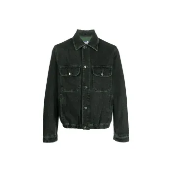 MISSONI Denim Jackets Men Dark Green