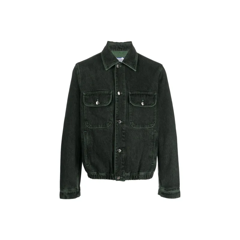 MISSONI Denim Jackets Men Dark Green-0
