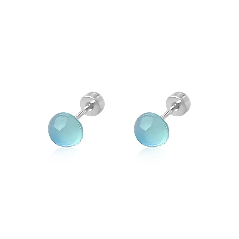 Inkopper Titanium Steel Stud Earrings Women's-0