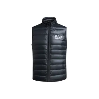 EMPORIO ARMANI Logo Printed Zipped Down Gilet