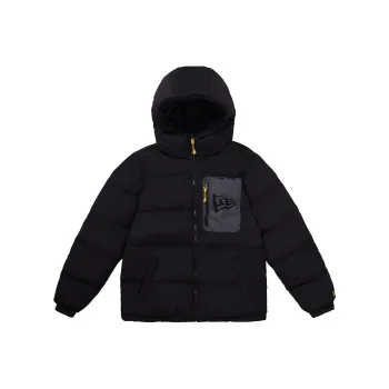 New Era Puffer Jacket Unisex Black