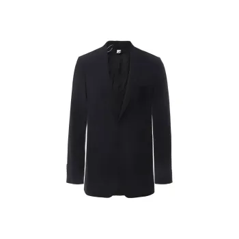 Burberry Business Suits Coats Men's Dark Blue