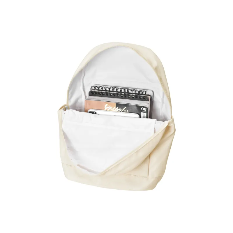 TURN UP Polyester Backpack Unisex Ecru-3