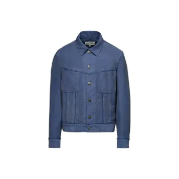 Maison Margiela Denim Jackets Men Blue