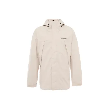 Columbia Waterproof And Breathable Windbreaker Jacket Men's Milk White