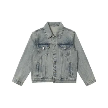 TGNS Denim Jackets Unisex Gray