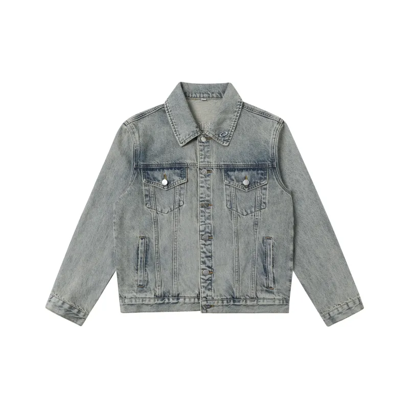 TGNS Denim Jackets Unisex Gray-0